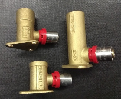 Водорозетка 16 х 1/2" пресс H= 53 мм TIEMME Внутренняя резьба  Металлопластик 1650004