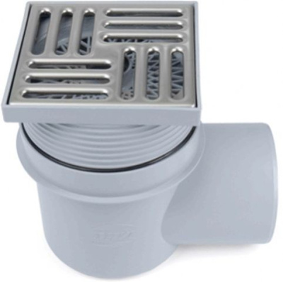 Трап ANI гор. вып. 110 нерж. реш. 15*15 ТQ1612 (сухой затвор)