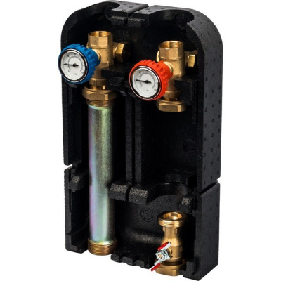 Насосная группа с прямым контуром 1" без насоса в изоляции SDG-0001-002501 STOUT 35 kW