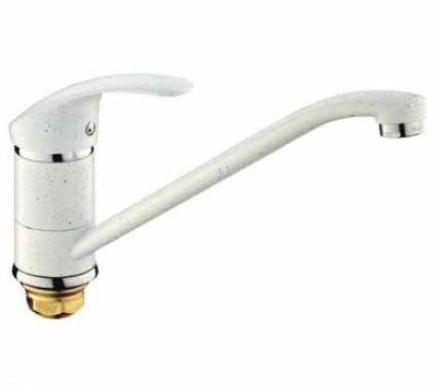 F 4921-8 Смеситель для кухни однорукий FRAP   БЕЛЫЙ Низкий излив