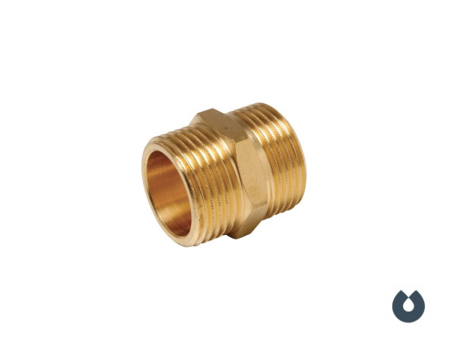 Ниппель 1" нр х 11/4" нр (латунь), UNIPUMP