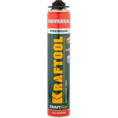 Монтажная пена  "KRAFTOOL PREMIUM UNIVERSAL" 750 мл для адаптера (всесезонная)