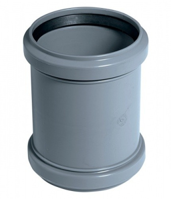Муфта соединительная гладкая DN 110мм  HTU Ostendorf (Цвет Серый)                115500