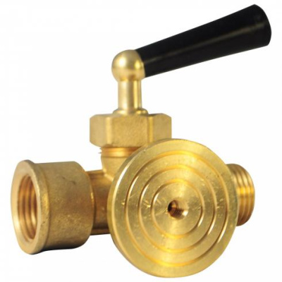 Кран для маном. трехход. с фланцем 1/4" OR.1808.02