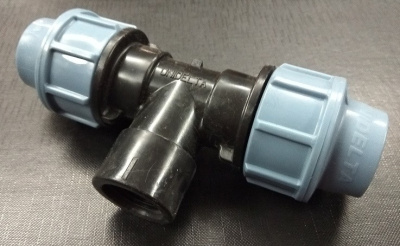 Тройник компрессионный  20 х 3/4" Внутренняя Резьба PN16 UNIDELTA