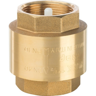 Клапан обратный пружинный муфтовый с пластиковым седлом 1.1/2" STOUT SVC-0002-000040