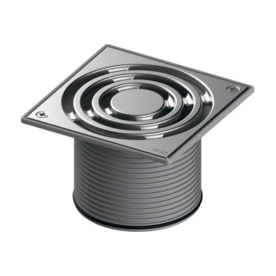 Декоративная решетка TECEdrainpoint S, 150мм, в стальной рамке, с фиксаторами, с монтажным элементом