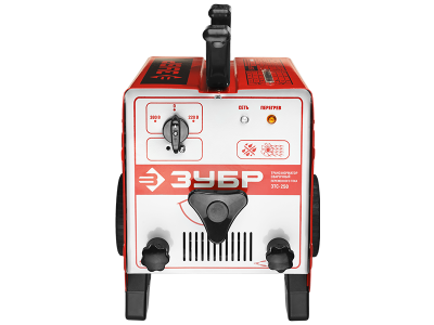 Сварочный трансформатор  ЗУБР 240 А max,60 A min,ПВ - 10%, 14кВА,электр. 2 - 5 мм. MMA,ПВ 10%