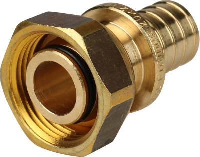 Муфта с накидной гайкой 20 х 1/2"  STOUT над-я д.труб PE-Xa/EVOH и  PE-Xc/Al/PE-Xc SFA-0019-002012