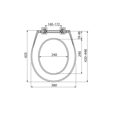 Сиденье для унитаза ALCAPLAST A60 Antibacterial полипропилен с антибактериальными  свойствами