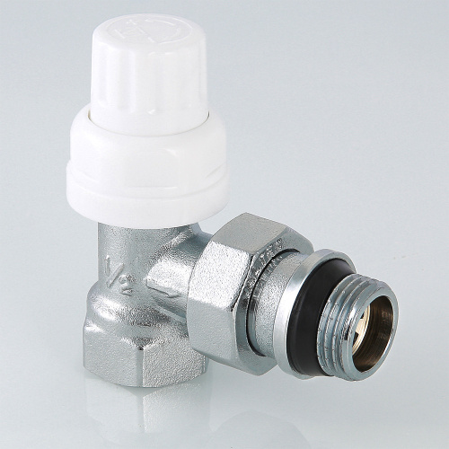 Клапан термостатический для рад. угловой VALTEC 1/2" (с доп. уплотнением) VT.031.NR.04