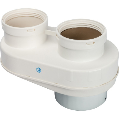 Разделительный адаптер Ø 80/80 для труб дымохода (совместим с Vaillant,Protherm New) PP-Ryton STOUT