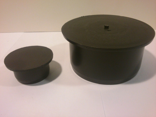 Заглушка канализационная черная Ø 108 (ДУ 100)