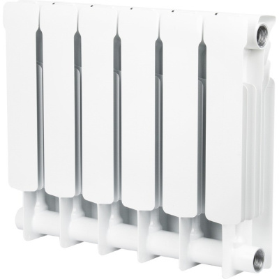 Биметаллический секционный радиатор  STOUT Space 6 секции 350/90 SRB-0310-035006