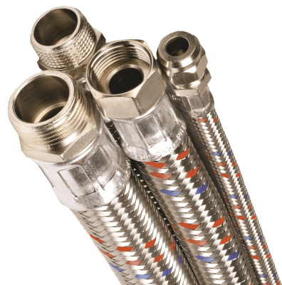 Подводка для/воды ГИГАНТ SS 20мм 1/2" х 100  см   Резьба  внутренняя - внутренняя 12 бар t95°C