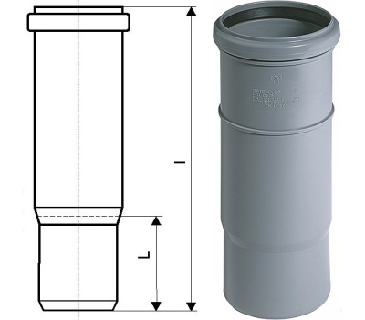 Компенсатор DN 75мм HTL Ostendorf  (Цвет Серый)           113800