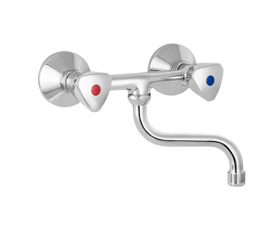 306 E NOVA CER  Смеситель для мойки, настенный, излив 125 мм. с керамической кран-буксой MOFEM