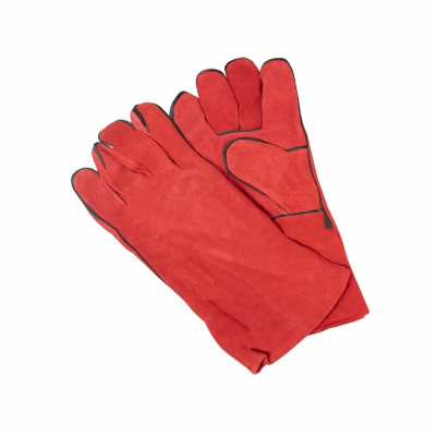 Краги спилковые КРАСНЫЕ, FOXWELD