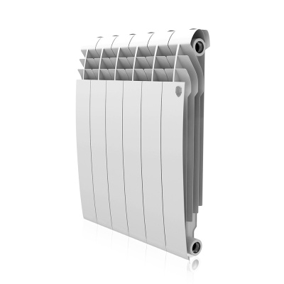 Радиатор BILINER BIMETALL 500. 8 секций  500 х80х 696; ROYAL  1368 Вт   Bianco Traffico (Белый) 