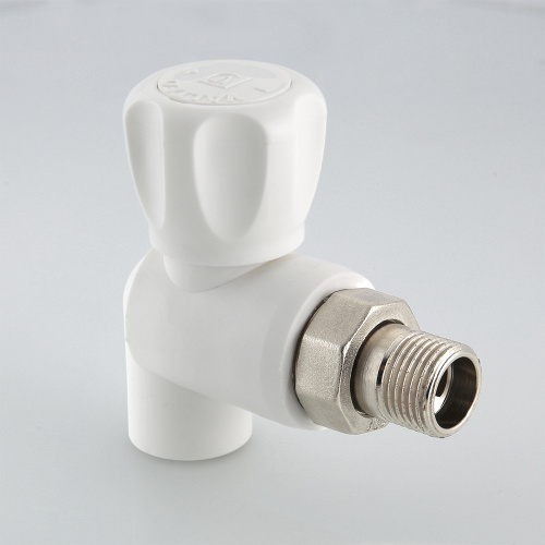 Кран PPR для подключения радиатора угловой 25х3/4" VALTEC (шаровый) полипропиленовый VTp.718.0.02505