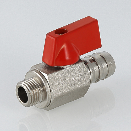 Мини кран наружная резьба  дренажный 1/4" со штуцером VALTEC