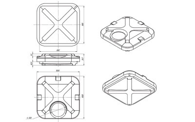 Бак для душа 150 Rostok ( с лейкой)