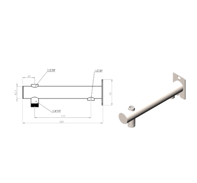 Консоль для расширительного бака 3/4 KRB-01 AISI304 ПроксиТерм