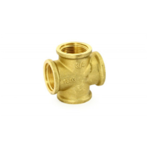 Крестовина 1/2" латунная желтая 619G2222 UNI-FITT