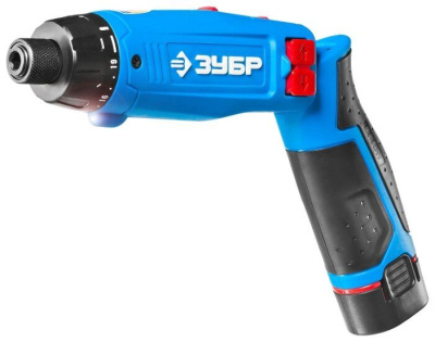 Отвертка-трансформер аккумуляторная Li-ion 7,2 В, крутящий момент 6,5 Hm , 19 уровней +1 , ЗУБР