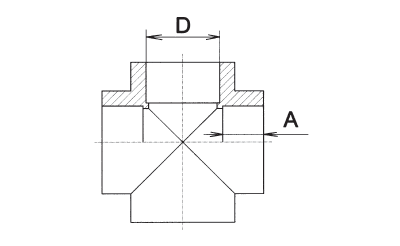 Крестовина DN 32 полипропиленовая FV-Plast Чехия (серый)       235032