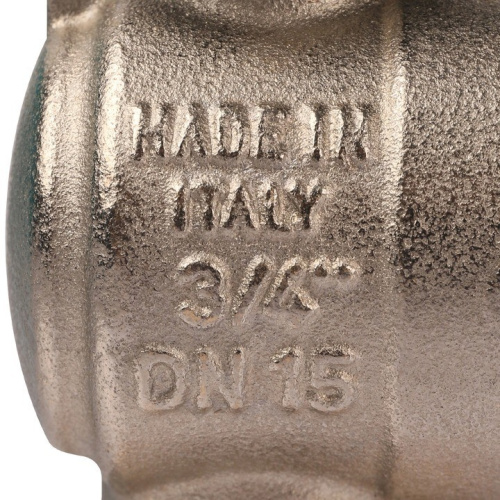 Кран шаровой с накидной гайкой угловой  3/4" резьба вн.-нар., ручка бабочка STOUT