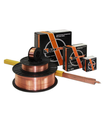 Пруток омедненный Foxweld ER70S-6  3,2 мм x1000 мм , 5кг , для сварки низкоугл. и низколег. сталей