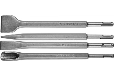 Набор ударного инструмента ЗУБР SDS-plus , 4 предм. (пикообразное,плоское,широк.канал.)