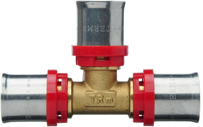 Пресс фитинг для металлопластиковой трубы Тройник     20 x 20 x 20  TeRma (TRm)