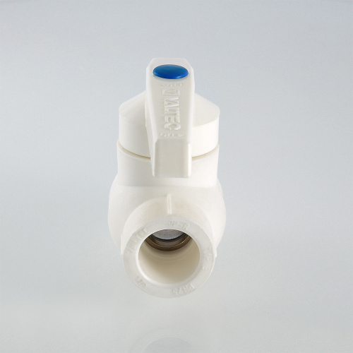 Кран PPR шаровый DN 32 мм VALTEC с латунной обоймой, полипропиленовый  VTp.744.0.032