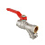 Кран шаровый со встроенным фильтром, стальная рукоятка 3/4" вн.-вн. COMBI VALTEC      