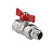 Кран шаровый со сгоном ГОСТ Р 59553-2021, Бабочка рукоятка 1/2" вн.-нар. VALTEC  VT.127.N.04