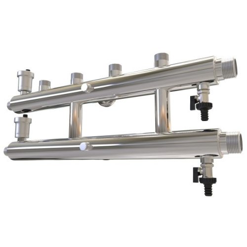 Распределительный коллектор 85 кВт 3 контура 1,1/4х1 GK 32-2.1 AISI 304 ПроксиТерм