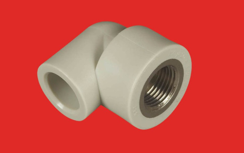 Угол полипропиленовый 25 х3/4" внутренняя резьба         FV-Plast Чехия (серый)      218025