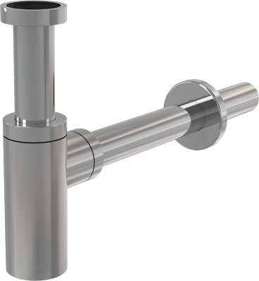 Сифон для умывальника DN32 DESIGN, цельнометаллический, круглый ALCAPLAST A400