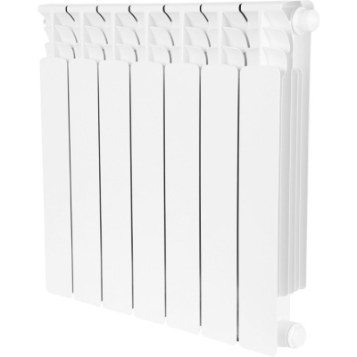 Биметаллический  секционный радиатор STOUT Space 6 секции нижнее подкл 3/4 500/90 SRB-0320-050006