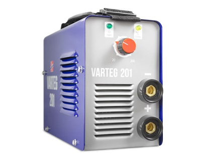 Сварочный инвертор VARTEG 201 , ММА , ток DC , 20-200-А , ПВ 30% , электрод 1.6 - 5.0 мм								