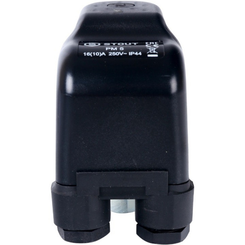 Реле давления для водоснабжения PM5G, 1-5 бар, 1/4 с накидной гайкой STOUT SCS-0001-000005