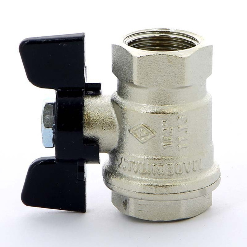 912 Кран шаровый бабочка 1/2'' внутренняя-внутренняя резьба BUGATTI NEW JERSEY