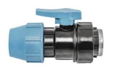 Кран шаровый компрессионный 20 х 1/2" Внутренняя резьба PN16 UNIDELTA