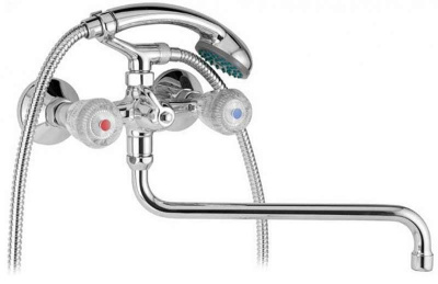 604 IRIS CER  Смеситель для ванны-умыв. излив 300 мм. с держат. с керамческой кран-буксой MOFEM