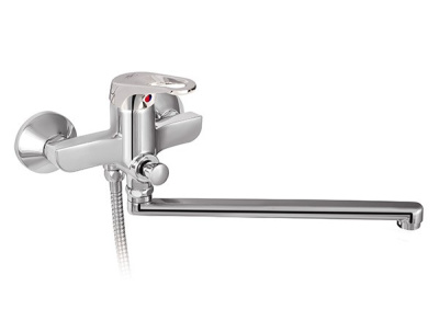 604 TREND PLUS ART  Смеситель для ванны-умыв.плоский излив 300 мм. без душевого набора MOFEM