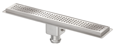 Gebo Лоток душевой,угловой 800х800х100,,расход 35 л/мин,нерж.сталь AISI 304,верт.выпуск.