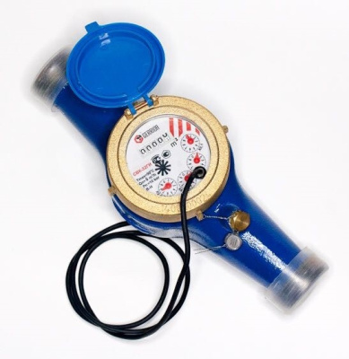 Счетчик воды импульсный универсальный GERRIDA СВК-40ГИ L=300. С комплектом штуцеров, поверка 6 лет