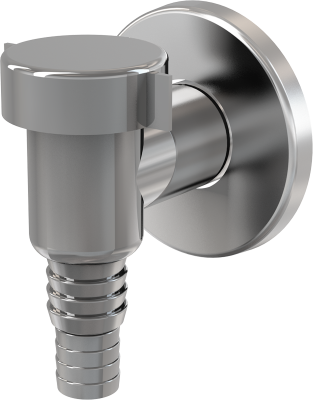 Обратный клапан для стиральной машины хромированный наружный  APS1  ALCAPLAST